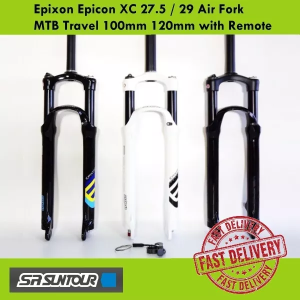 Suntour Epixon Epicon XC 27.5 / 29 Air Fork MTB Travel 100mm 120mm with Remote