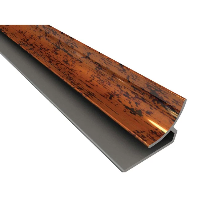 Fasade 18 In. Thermoplastic Inside Corner Backsplash Trim, Moonstone Copper ACP