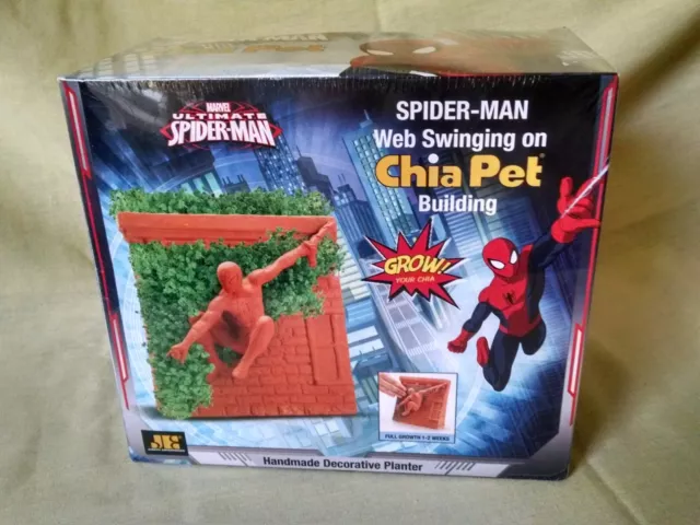 Spider Man Chia Pet Building New 2015 Marvel Ultimate Web Swinging Building.