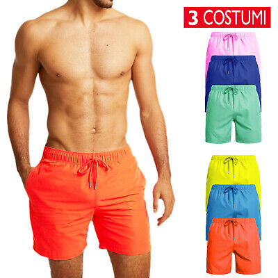 Kenmeko Pantaloni per Nuoto Spiaggia Mare Piscina Costumi da Bagno Uomo Boxer Comode Pantaloncini 