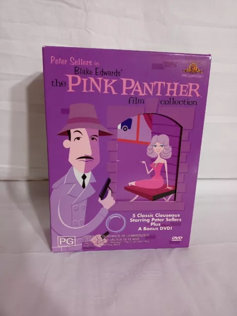 THE PINK PANTHER Film Collection. 5 Discs + Bonus Disc - REGION 4 PAL DVD SET