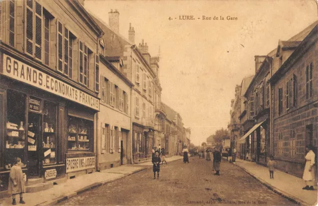 Cpa 70 Lure / Rue De La Gare