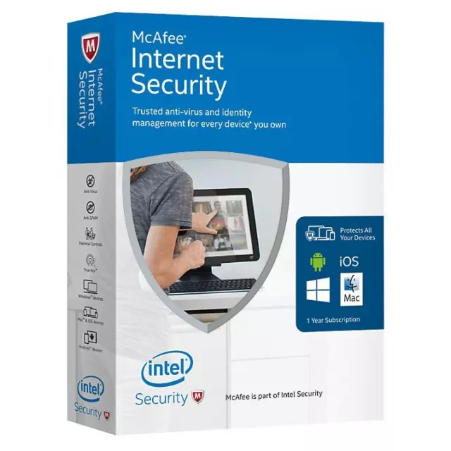 Download Official McAfee Internet Security 2023 Ten Devices PC/MAC/ANDROID