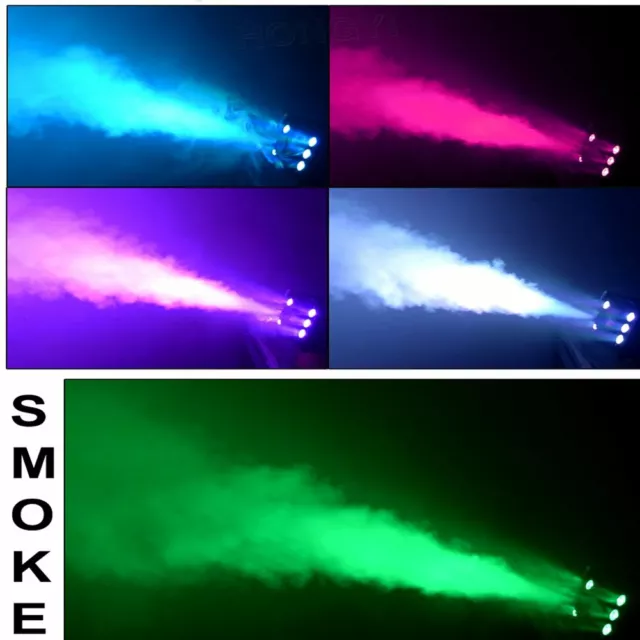 1200W Fog Machine RGB 6 LED DJ Party Fog Smoke Fog Machine with Remote 2