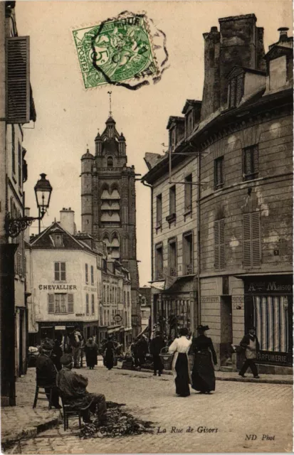 CPA PONTOISE - La Rue de Gisors (380266)