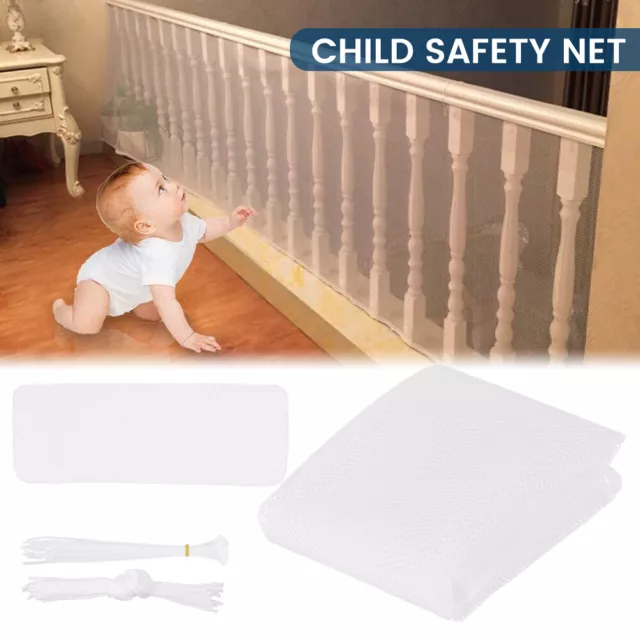 Baby Safety Net Children Patio Stair Balcony Protective Mesh Home Toddler .w