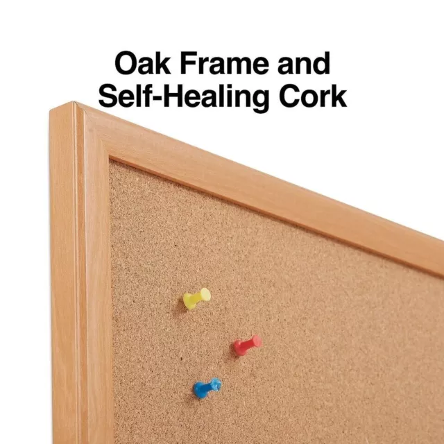 Elevate your Office/Home organization space with the  2'W x 1.5'H Cork Board NEW 2