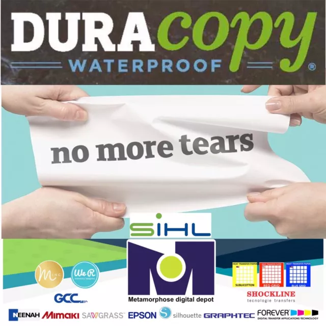 Never Tear Synthetic Paper DuraCopy™ 5 Mil C2S 50 Sheets 8.5"x11" By Sihl