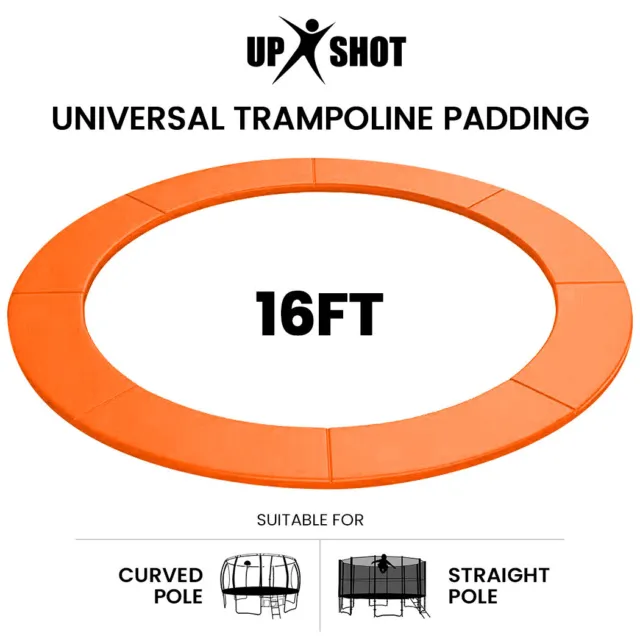 UP-SHOT 16ft Replacement Trampoline Safety Pad Padding Orange