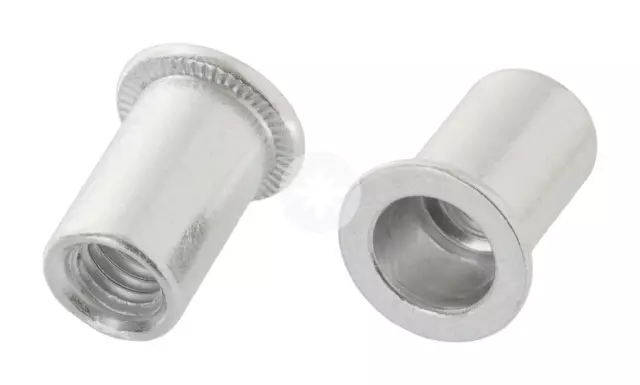 Aluminium Rivnuts Threaded Blind Rivet Nuts Open End Nutsert M3 M4 M5 M6 M8 M10