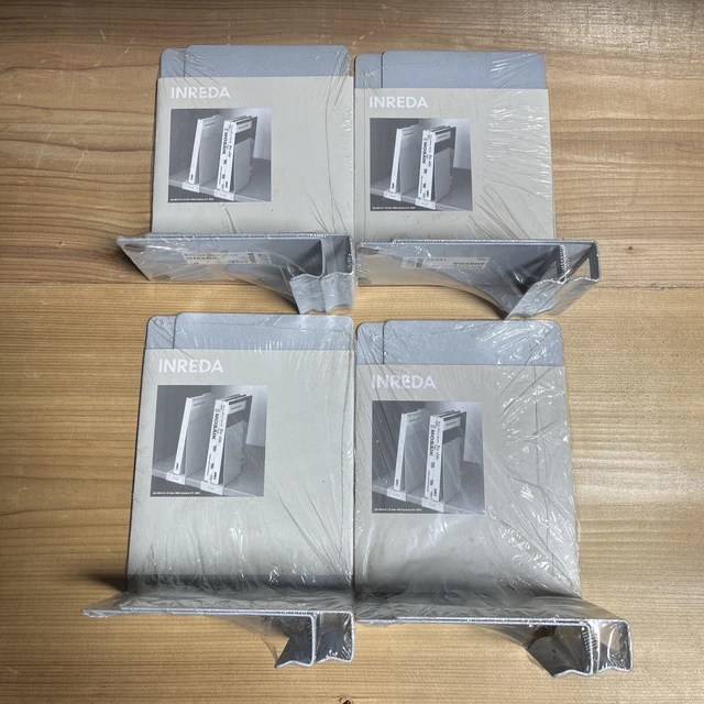 NEW IKEA INREDA Bookcase Bookends, 4 Sets of 2, 801.049.99 10035 £49.16