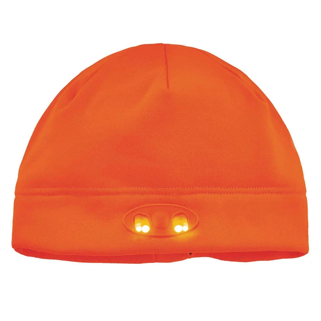 N-FERNO BY ERGODYNE 6804 Beanie Cap,Over The Head,Orange