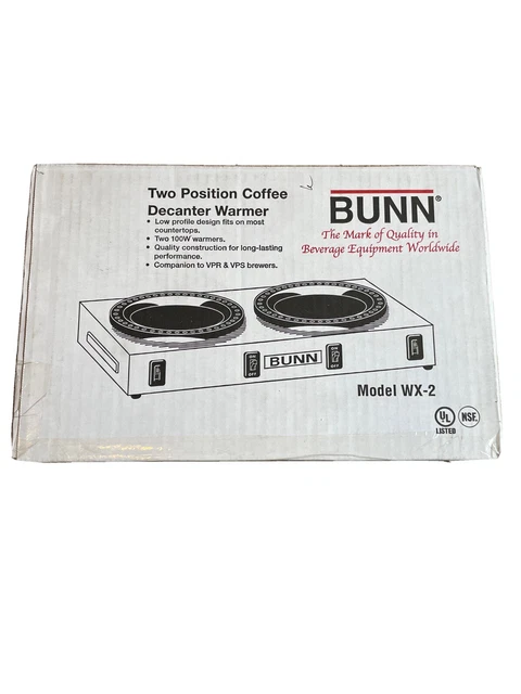 Bunn Two Position Coffee Decanter Warmer Plate Model WX-2