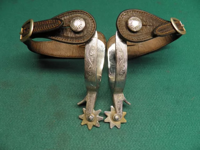 Nice Good Pair Of Western Cowboy Spurs
