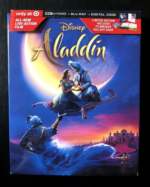 DISNEY'S ALADDIN 4K Ultra HD/Blu-Ray (2019) Target Exclusive Edition ...