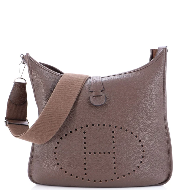 Hermes Evelyne Bag Gen III Togo GM Brown