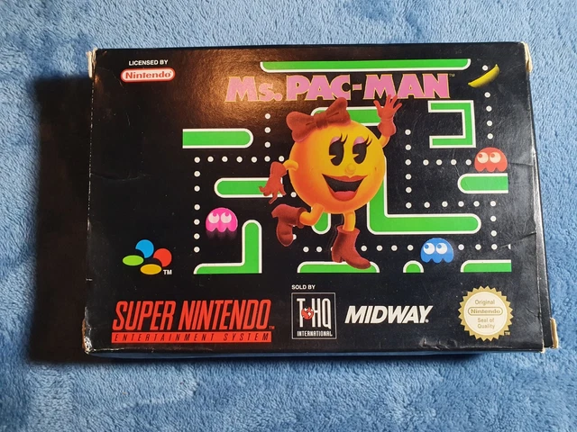 MS. PAC MAN SUPER Nintendo SNES Game Boxed 89.95 PicClick AU