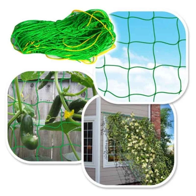 FLEXIBLE AND STRONG Garden Netting for Climbing Plants Promotes Crop