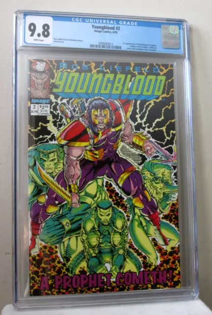 YOUNGBLOOD # 2 First 1st PROPHET & ShadowHawk CGC 9.8 iMage 1992 Liefeld MOVIE