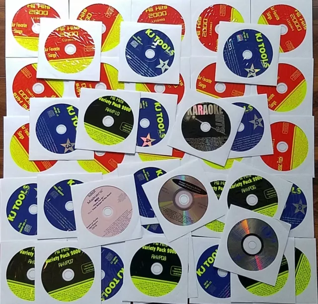 42 Cdg Discs Karaoke Lot Set Cd+G Best Hits 600+ Songs Rock,Oldies *2023 Sale*