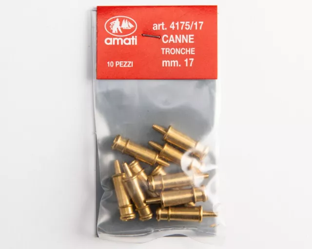 Canne tronche ottone 17 mm (10 pz) AM4175-17 - amati modellismo