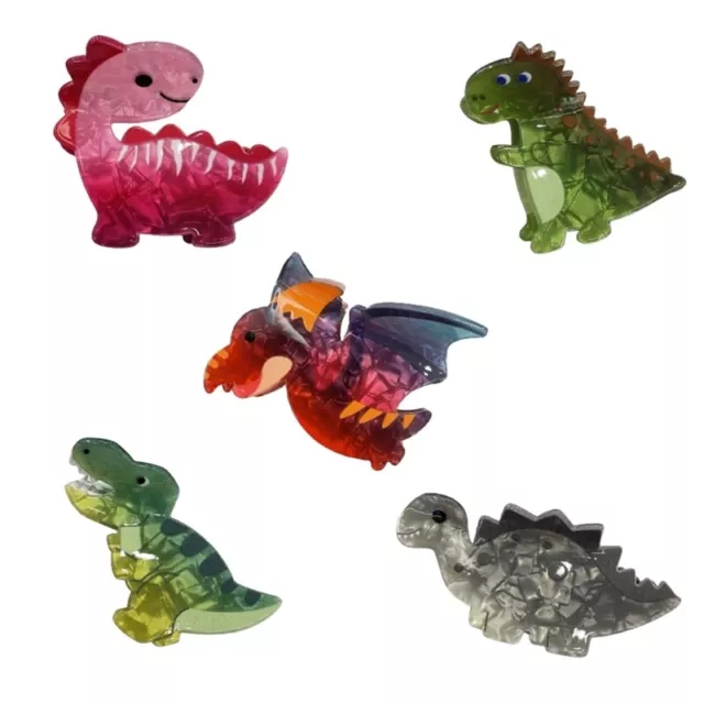 Dinosaurs Hair Claw Clips Acrylic Hair Jaw Clamps Styling Tools Hair Accessories