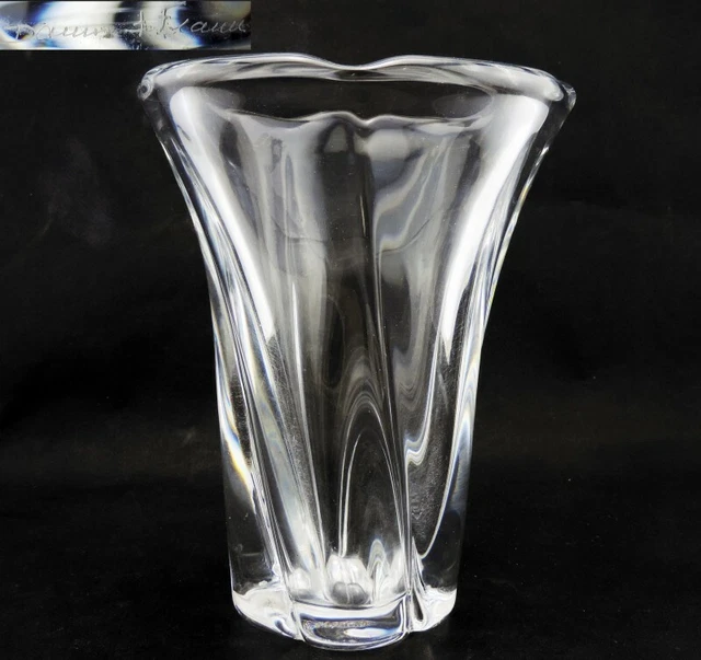 DAUM FRANCE GRANDE vase vintage en cristal signé Daum France EUR 450,00 ...