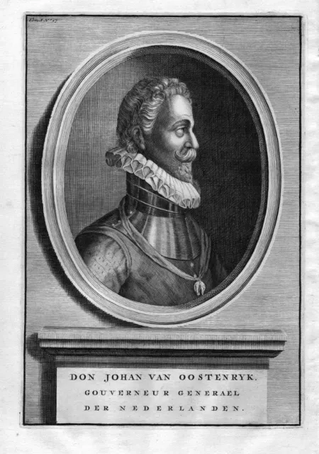1700 - Juan De Austria Holland Engraving Copperplate