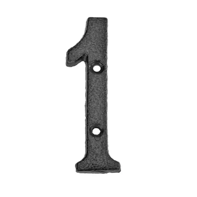 Metal Digital Number Cast Iron House Sign Doorplate DIY Cafe Wall Decor (1)