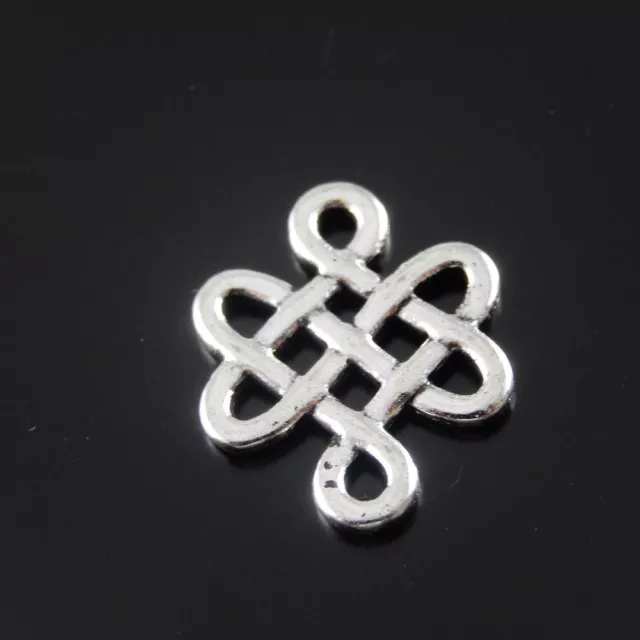 80 Stück Antiqued Silber Ausgehöhlte Charms Anhänger Connectors 33399