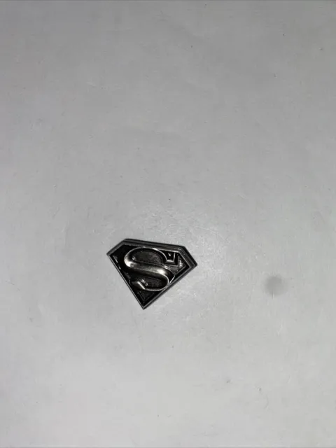 New DC Superman Logo Pewter Lapel Pin