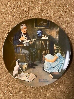 Norman Rockwell's "The Story Teller" collector's plate, 1984, Knowles china, 