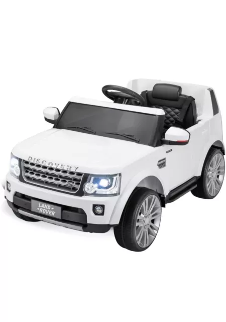 Xootz Kids Land Rover Discovery 12V Electric Ride-On Car - White BOX DAMAGED