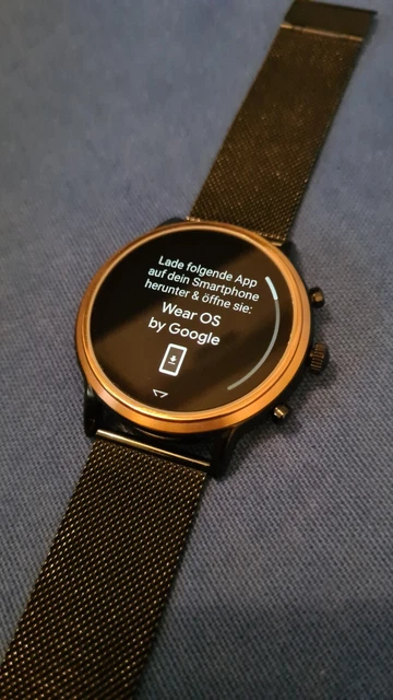 Fossil Julianna HR Gen 5 44mm Gehäuse mit Milanaise Armband Smartwatch für Damen