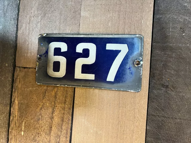 Antique Porcelain Street / House Number Sign
