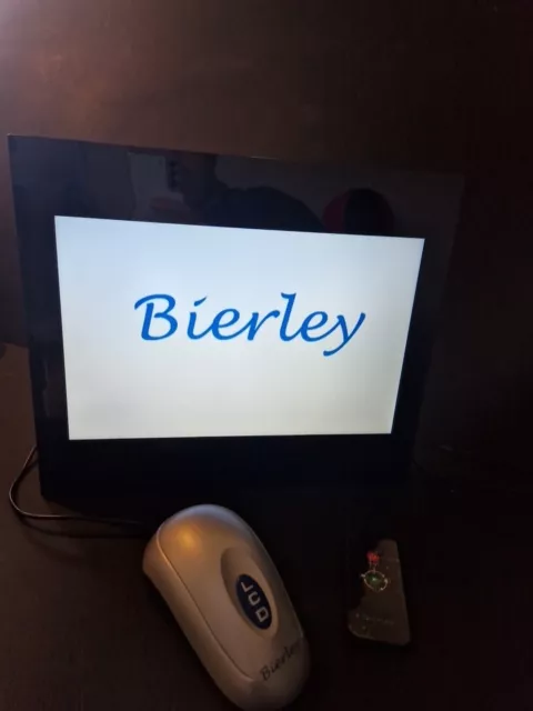 NEW Bierley MPD-12-Color Magnifier Photo Frame Digital Clock LCD Monitor