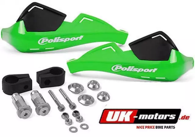 Polisport Evo Protecteurs Vert pour Kawasaki Motocross Motox Supermoto Quad