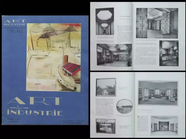 ART ET INDUSTRIE n°8 1928 ANDRE VERA, JACQUES MAUNY, JEAN-MICHEL FRANK, BERRIER