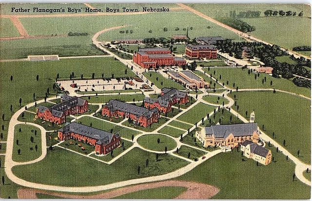 Postcard AERIAL VIEW SCENE Omaha Nebraska NE AJ4860