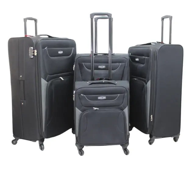 XXL Large Suitcase Expandable Lightweight Luggage Travel CABIN 4 Wheeled Trolley