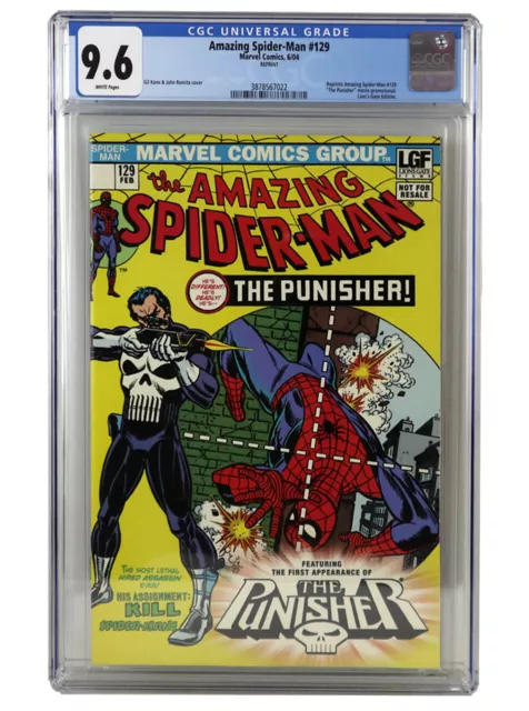 The Amazing Spider-Man #129 Lions Gate Films Variant CGC Graded 9.6 1st Punisher