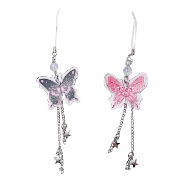 Butterfly Star Pendant Keychain Charm Accessory Hangings Decoration