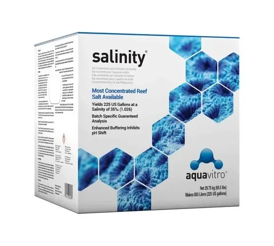 Seachem AquaVitro Salinity 2.7kg 15kg 29kg Pro Reef Salt Marine Aquarium Fish