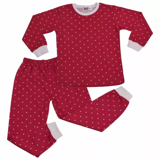 Pigiami a pois rosa bambini ragazzi e ragazze bambini pigiami 2 pezzi cotone costumi da notte