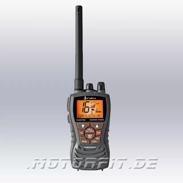 Radio de mano Cobra FM radio marítima MR HH350 FLT UE Holanda (NL) desbloqueo