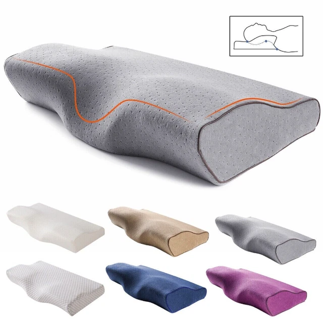 Cervical Neck Pillow Orthopedic Memory Foam Ergonomic Support Contour Sleeping
