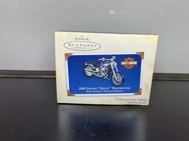 Hallmark Keepsake Ornament Harley-Davidson 2000 Softail Deuce Motorcycle - New