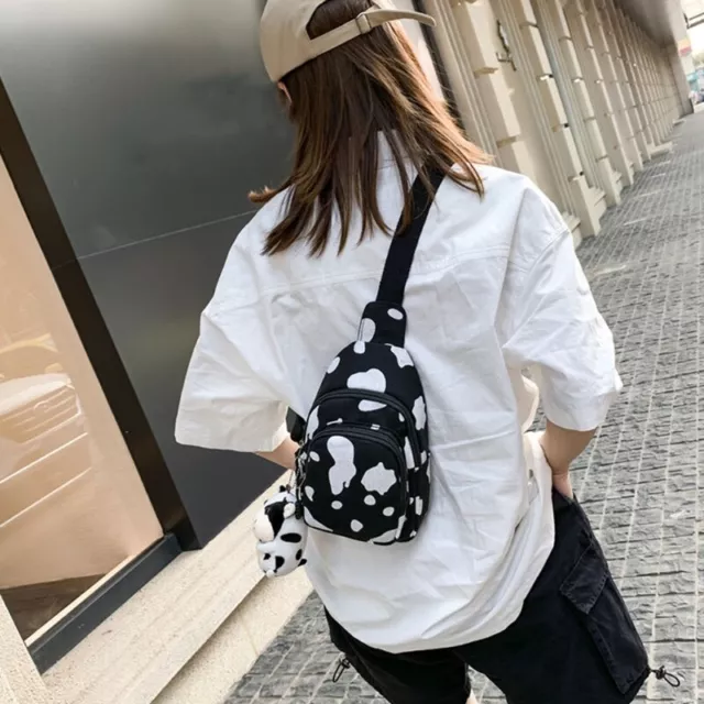 Fashion Cow Print Backpack Women Shoulder Bag Backpacks for Teenage Girls 2