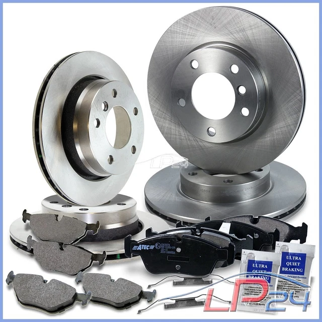 Kit Disques Et Plaquettes De Frein ABS Avant + Arrière Pour Volkswagen Touareg CBQ - Neuf