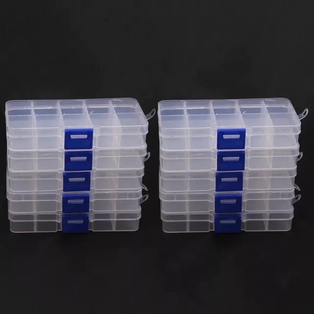 10x10 Fach Organizer Box Größe ca. 13 cm lang, 7 cm breit, 2,3 cm hoch